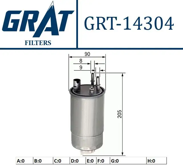 GRAT 14304 Yakıt Filtresi 813058 resmi