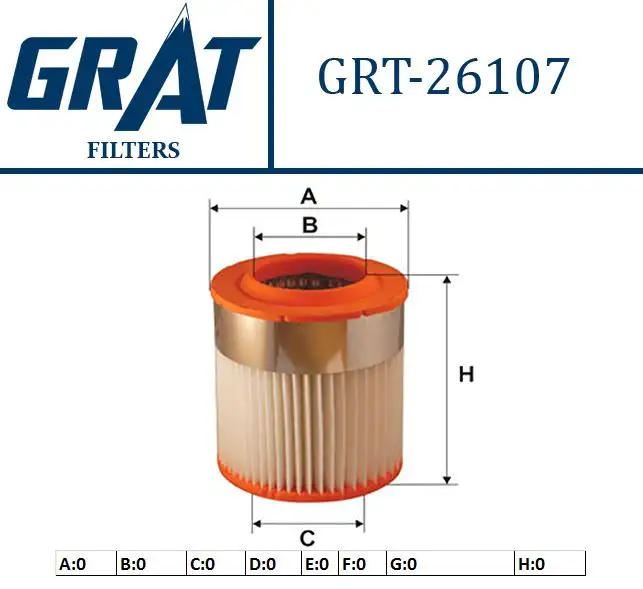 GRAT 26107 Hava Filtresi 4E0129620B resmi