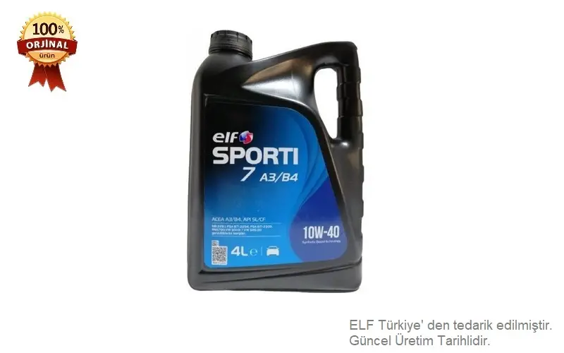 ELF 10w40 Sporti 7 (4 Litre) resmi