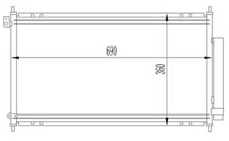ORIS CHN083016 Klima Radyatörü 80110SSTE01 resmi
