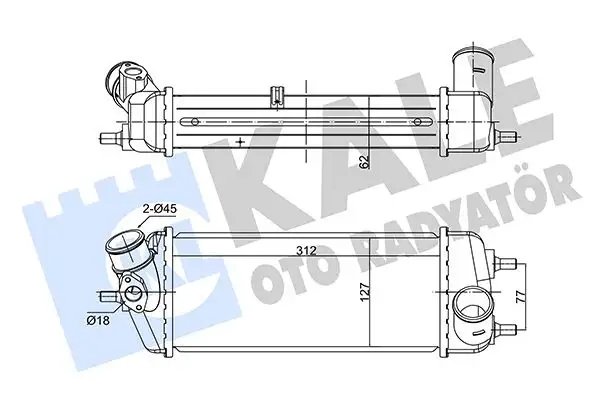KALE 352805 Turbo Radyatörü 282702A451 resmi