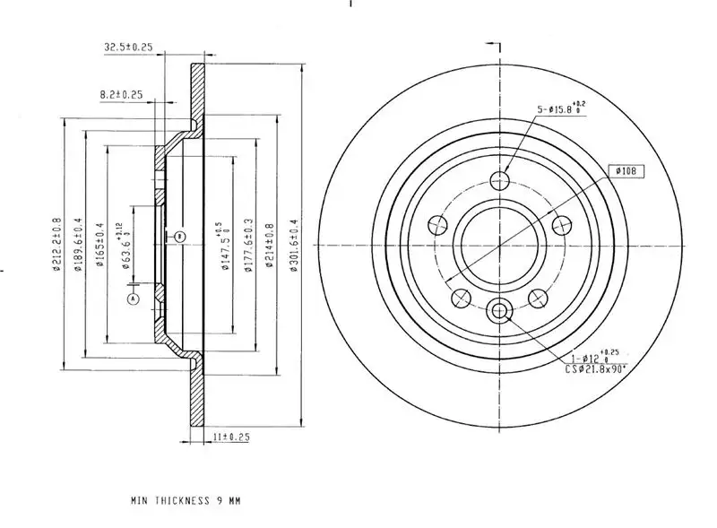 MGA 50555 Arka Fren Diski 30769059 resmi