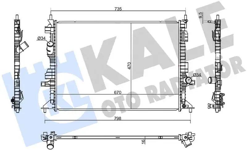 KALE 363855 Radyatör resmi