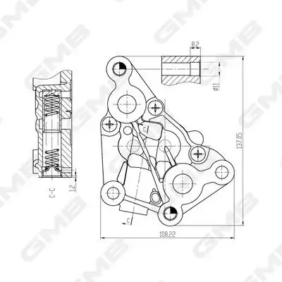 GMB GOAS-125A Yağ Pompası 150101HC1C resmi