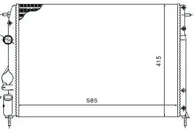 MGA 80315 Radyatör 8200189288 resmi