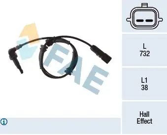 FAE 78274 ABS Hız Sensörü (Ön Sol) 479110001N resmi