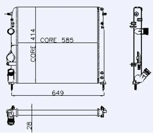 KALE 0520262AL Radyatör resmi