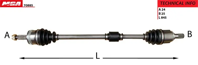 MGA 70885 Ön Aks (Sağ) 495000X110 resmi