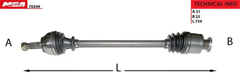 MGA 70244 Ön Aks (Sağ) 7701351989 resmi