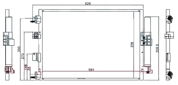 ORIS CFR613016 Klima Radyatörü DV6119710 resmi