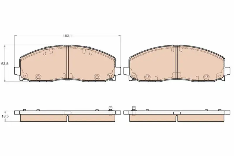 TRW GDB1944 Ön Fren Balatası resmi