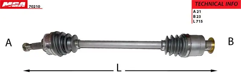 MGA 70210 Ön Aks (Sağ) 7701352774 resmi