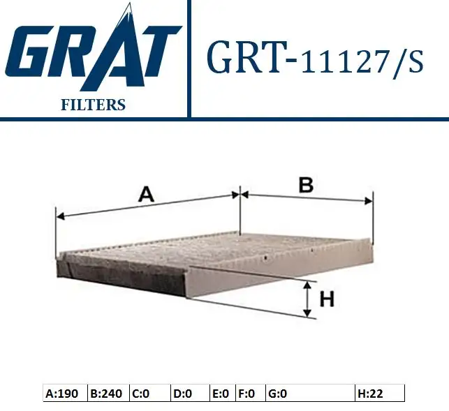 GRAT 17402C Polen Filtresi (Karbonlu) 8V5J19G244AA resmi