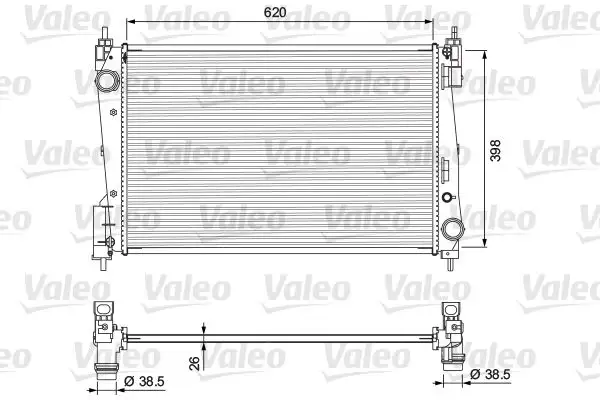 VALEO 701717 Radyatör 51936040 resmi
