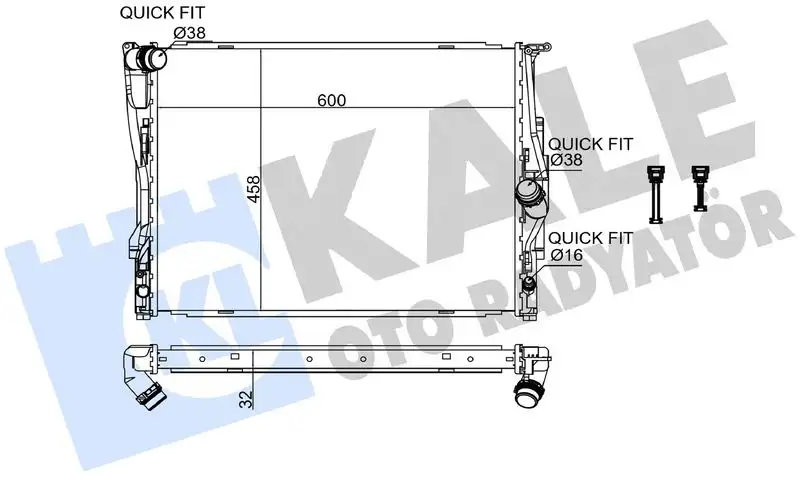 KALE 348700 Radyatör resmi