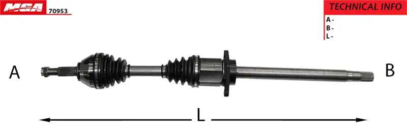 MGA 70953 Ön Aks (Sağ) 391003113R resmi