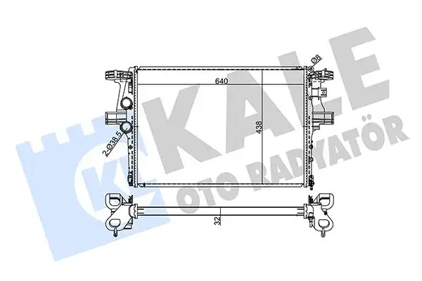 KALE 354990 Radyatör 5801264635 resmi