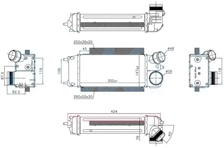 ORIS IFR505076 Turbo Radyatörü resmi