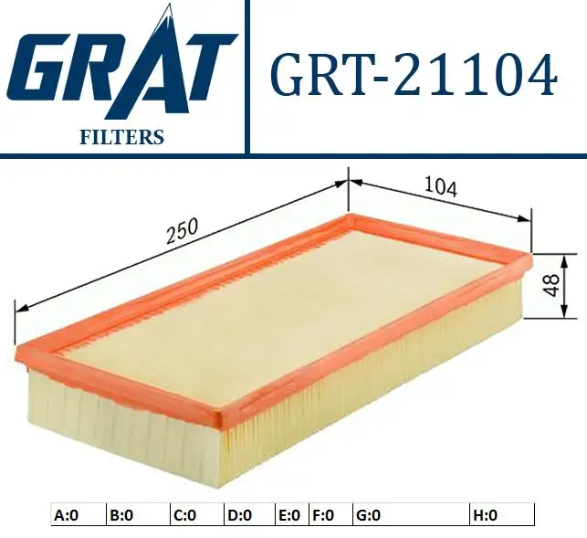 GRAT 21104 Hava Filtresi 1500A045 resmi