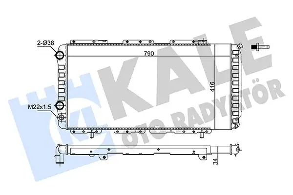 KALE 363140 Radyatör resmi
