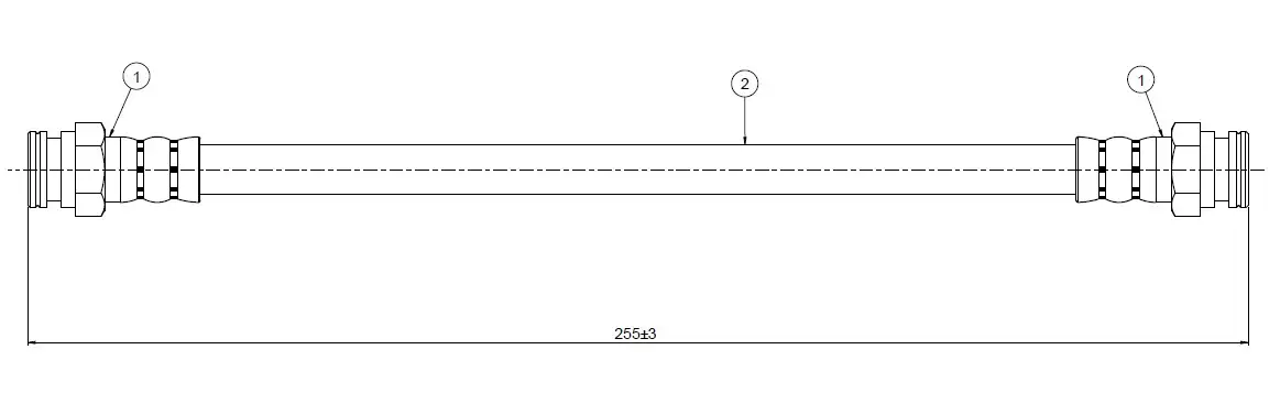 CAVO C800407A Arka Fren Hortumu 115595620 resmi