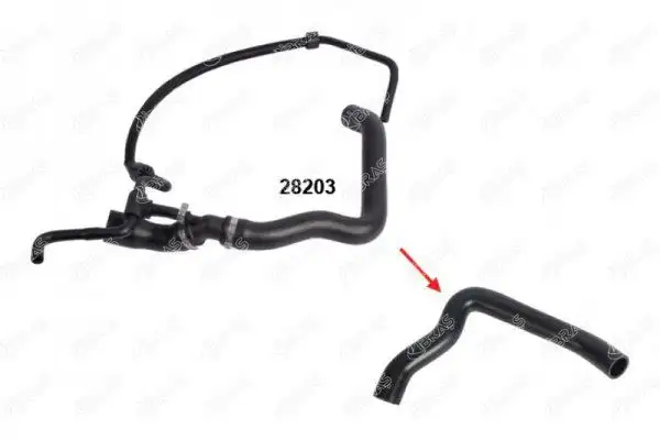 İBRAŞ 28161 Radyatör Üst Hortumu 2D0122101D resmi