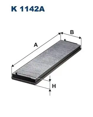 FILTRON K1142A Polen Filtresi (Karbonlu) A9738350347 resmi