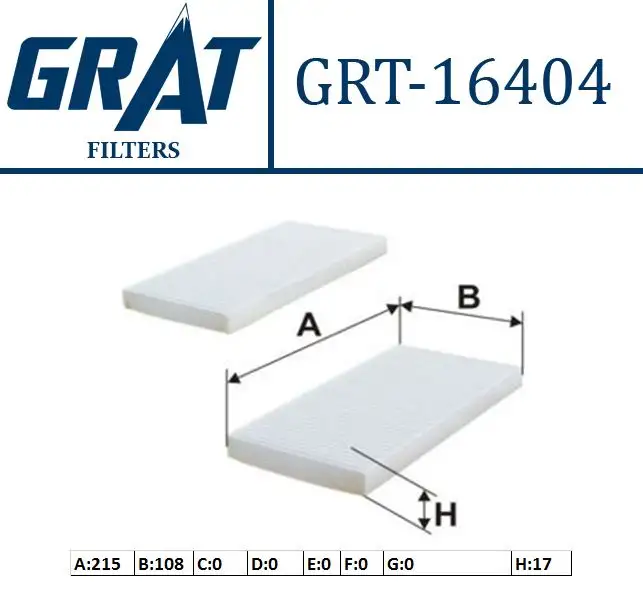 GRAT 16404 Polen Filtresi 971332E910 resmi