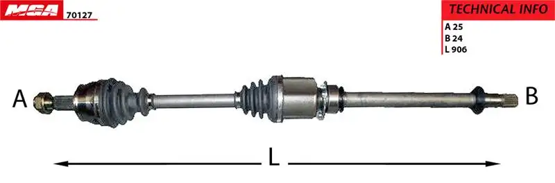 MGA 70127 Ön Aks (Sağ) 46308522 resmi