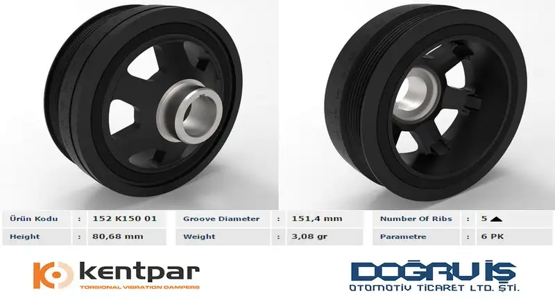 KENTPAR K15001 Krank Kasnağı resmi