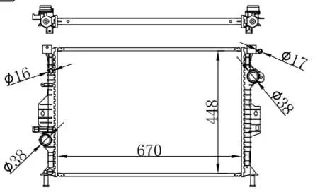 MGA 80788 Radyatör CV618005EA resmi