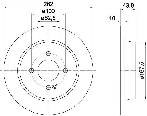 MGA 50382 Arka Fren Diski 584110U300 resmi