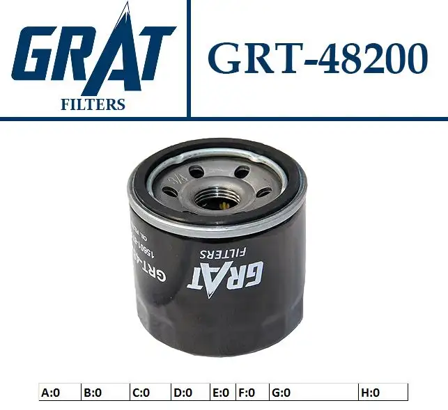 GRAT 48200 Yağ Filtresi 25183779 resmi