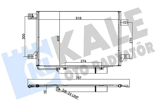 KALE 387900 Klima Radyatörü A1695000754 resmi