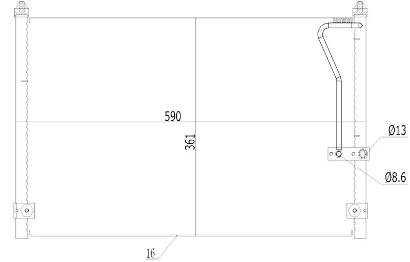 MGA 82259 Klima Radyatörü GE4T61480B resmi