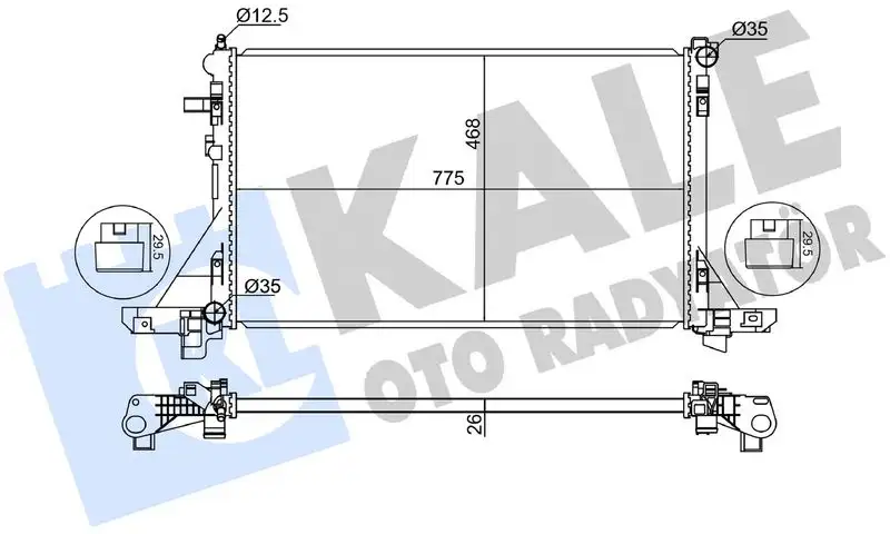 KALE 347260 Radyatör resmi