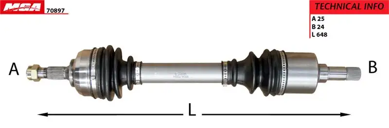 MGA 70897 Ön Aks (Sol) 32726T resmi