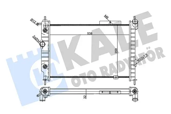 KALE 356995 Radyatör resmi