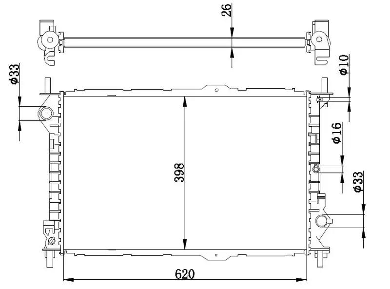 ORIS BFR116026 Radyatör 1365996 resmi