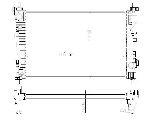 MGA 80775 Radyatör 50514472 resmi
