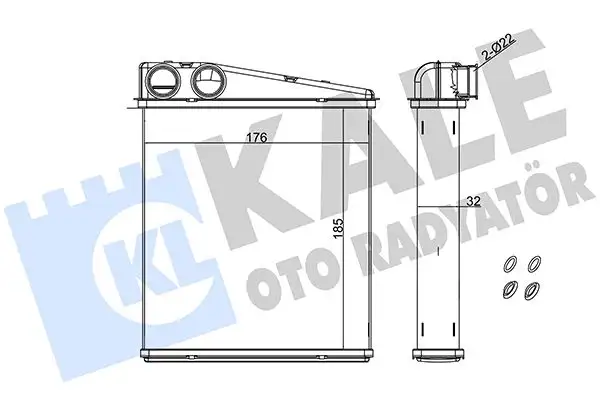 KALE 346455 Kalorifer Radyatörü resmi