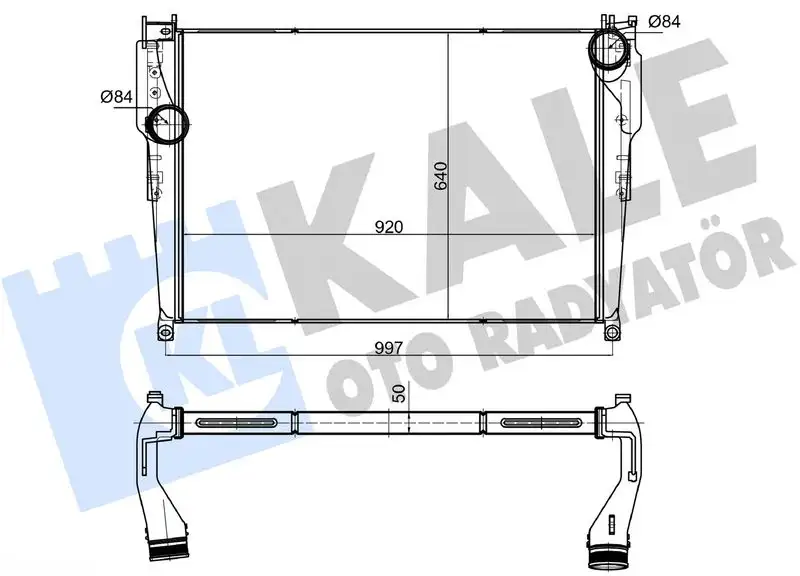 KALE 375780 Turbo Radyatörü A9615000402 resmi