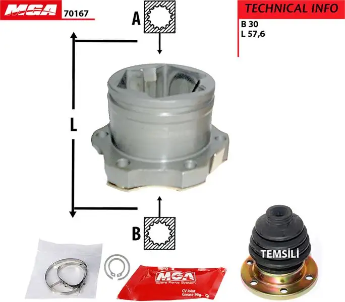 MGA 70167 Aks Kafası (Sol İç) 46307542 resmi
