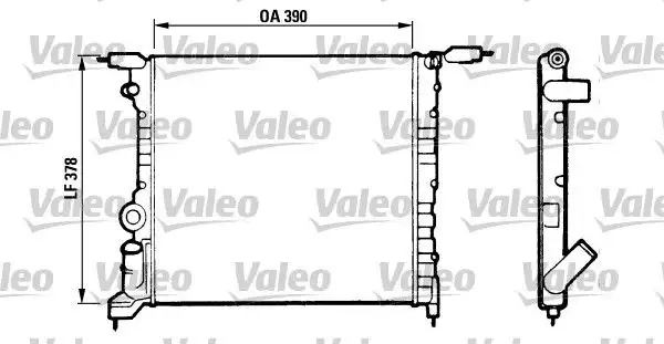 VALEO 816657 Radyatör 7701034770 resmi