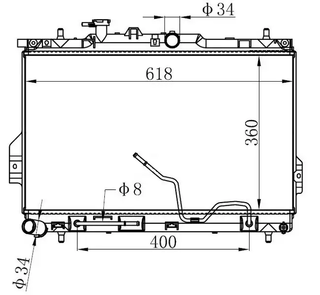 ORIS BHY025022 Radyatör 2531017101 resmi