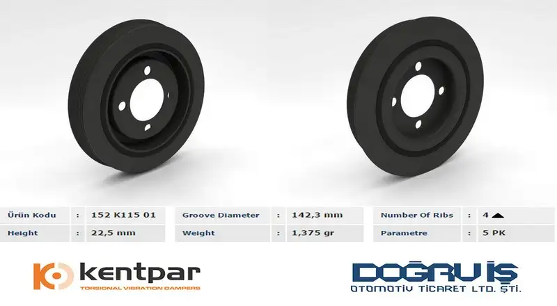 KENTPAR K11501 Krank Kasnağı 2521512002 resmi