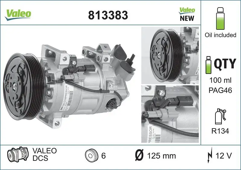 VALEO 813383 Klima Kompresörü resmi