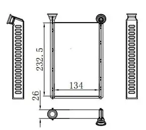 MGA 81205 Kalorifer Radyatörü 7701209524 resmi