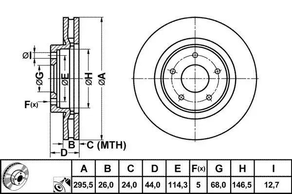 MGA 50337 Ön Fren Diski 40206JD00A resmi