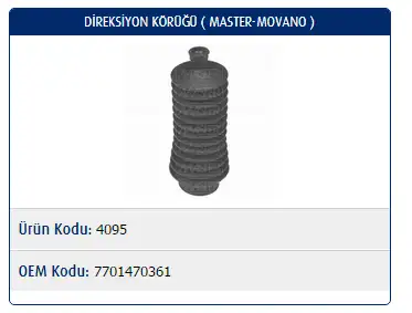 MASTER M4095 Rot Körüğü resmi